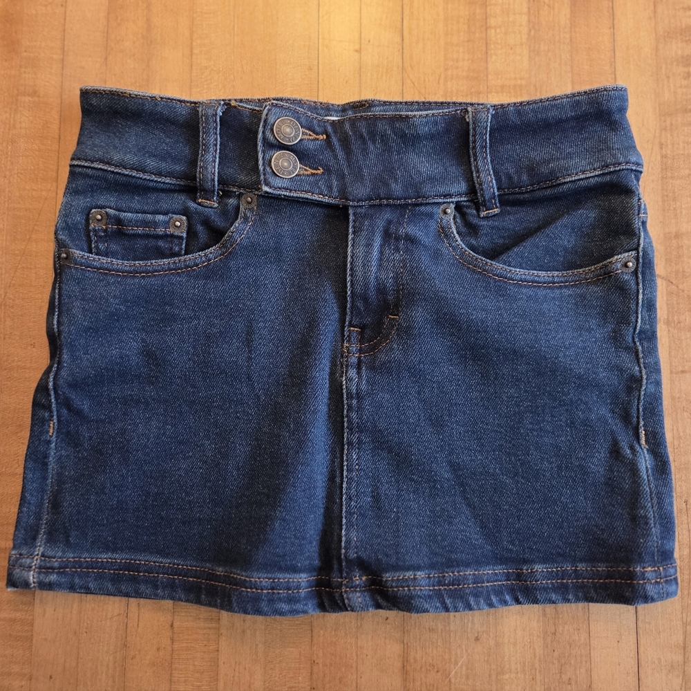Super Chic "Motel Rocks" Blue Denim Mini Skirt Size XS